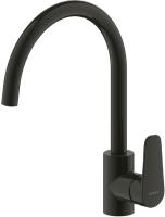 Смеситель для кухни Bravat Source F7173218BW-ENG Черный матовый