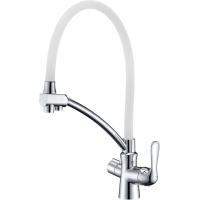 Смеситель для кухни Lemark Comfort LM3070C-White цвет хром \ белый