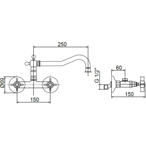смеситель для кухни migliore princeton ml.cuc-852.cscr