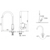 смеситель для кухни bravat eler f7191238cp-rus