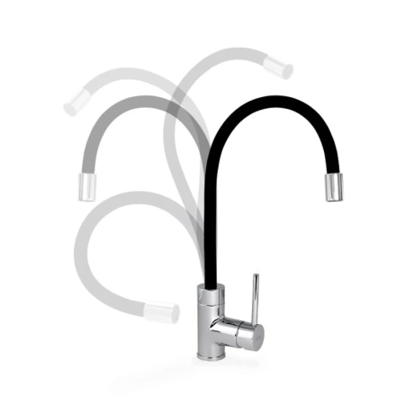 смеситель для кухни iddis kitchen 360 k36sbjbi05 с гибким изливом