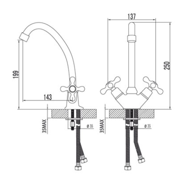 смеситель для кухни lemark standard lm2104c