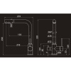смеситель elghansa kitchen pure water 56a5216 для кухни однорычажный (для фильтра) с бок. переключателем