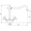 смеситель для кухни migliore princeton ml.cuc-851.cscr