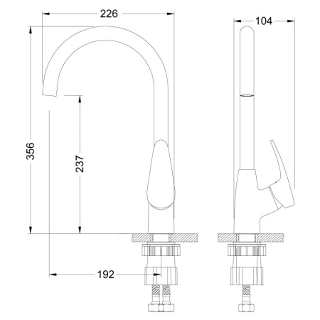 смеситель для кухни lemark linara жасмин lm0405pjs