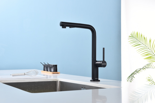 смеситель для кухни paulmark neo ne214419-401, цвет антрацит.