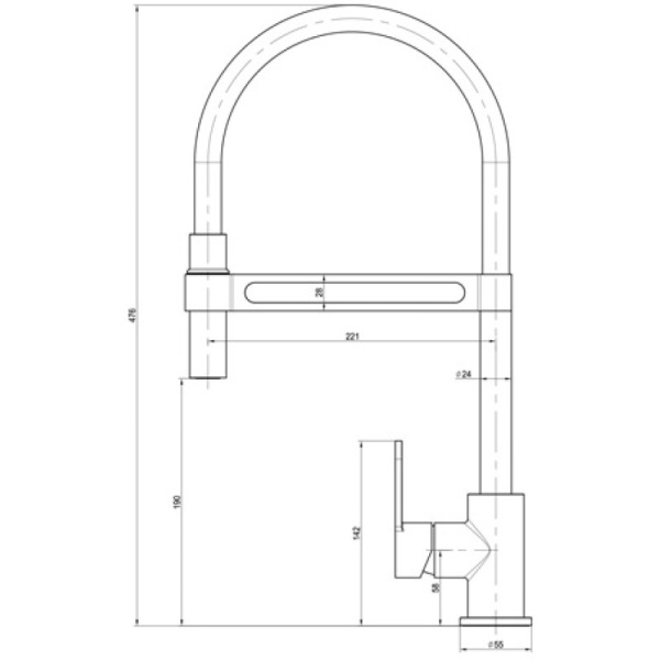 смеситель для кухни lemark soul lm6006c