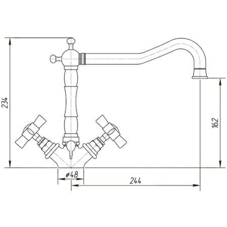смеситель для кухни migliore princeton ml.cuc-851.do
