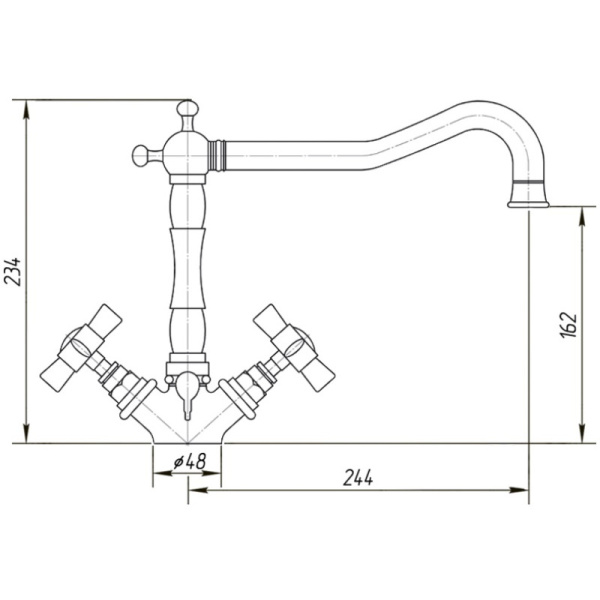 смеситель для кухни migliore princeton ml.cuc-851.do