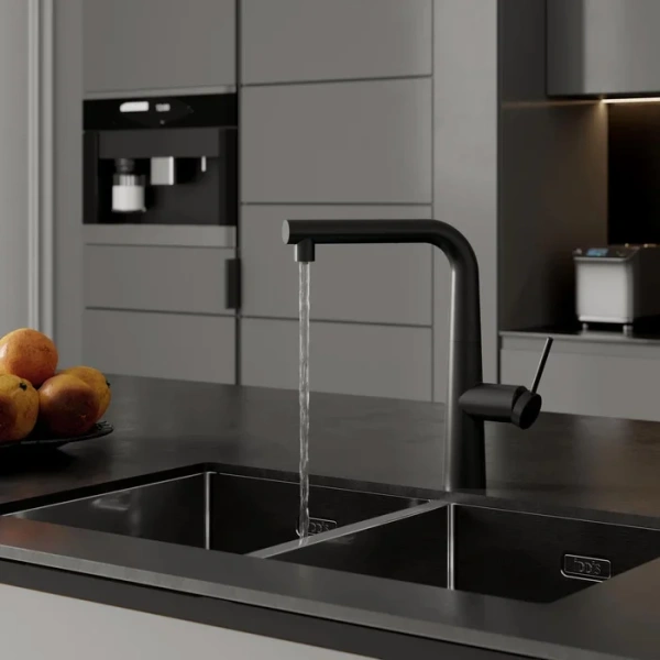 смеситель для кухни iddis pure purblpfi05 черный