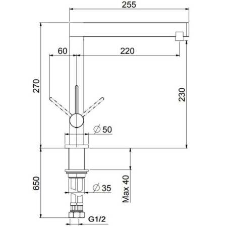 смеситель для кухни webert spirit so920302015