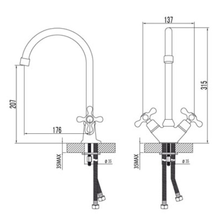 смеситель для кухни lemark standard lm2105c