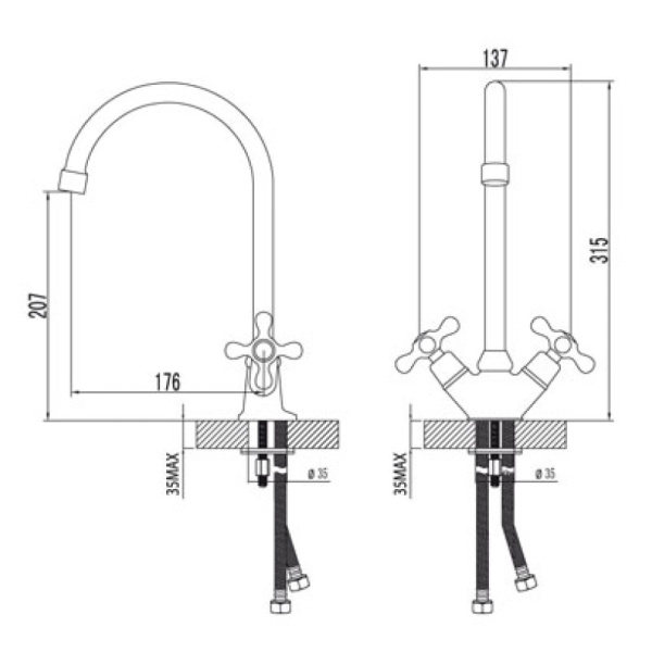 смеситель для кухни lemark standard lm2105c