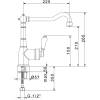 смеситель для кухни migliore ermitage ml.cuc-7083.bi.ra