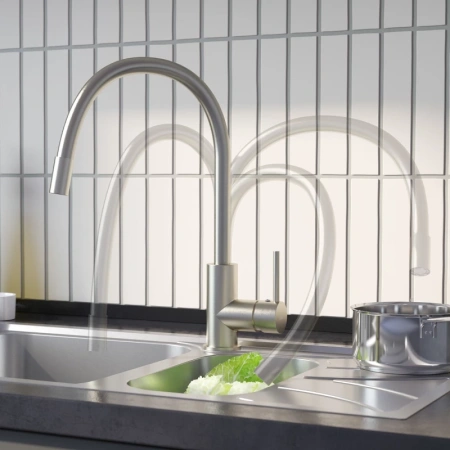 смеситель для кухни iddis kitchen 360 k36bnj0i05 с гибким изливом