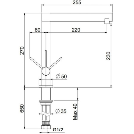 смеситель для кухни webert spirit so920302724