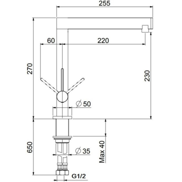 смеситель для кухни webert spirit so920302724