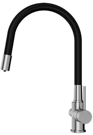 смеситель elghansa kitchen pure water 56f5216-steel для кухни (для фильтра) с гибким изливом