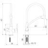 смеситель для кухни lemark comfort lm3070c-white цвет хром \ белый