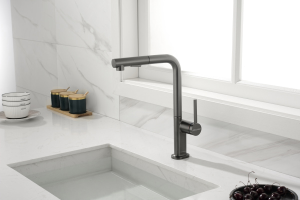 смеситель для кухни paulmark neo ne214419-b, цвет беретта