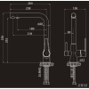 смеситель elghansa kitchen pure water 56a5404 для кухни (для фильтра) цвет хром