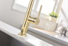 смеситель для кухни paulmark neo ne214419-g, цвет золото