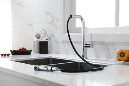 смеситель для кухни paulmark neo ne214419-cr, цвет хром