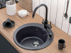 смеситель для кухни paulmark essen es213211-308, черный