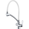 Смеситель для кухни Lemark Comfort LM3070C-White цвет хром \ белый