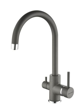 Смеситель для кухни Paulmark Essen Es213211-402, серый металлик