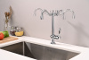 смеситель для кухни с подключением к фильтру paulmark retro re213226-cr, цвет хром