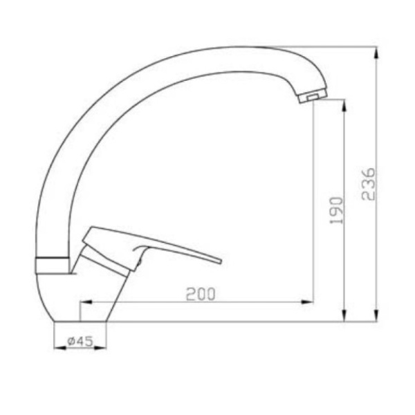 смеситель для кухни agger exact a2100200
