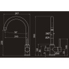 смеситель для кухни с подключением к фильтру elghansa kitchen pure water 56b5216-steel