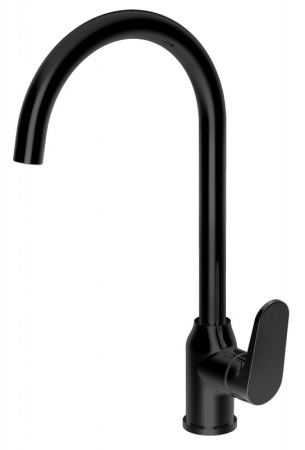 Смеситель для кухни Bravat Eler F7191238BM-RUS Черный глянцевый
