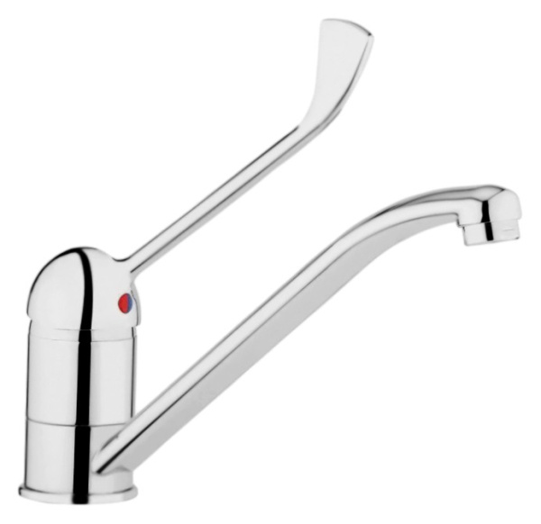 смеситель для кухни webert kitchen semplice sp920102015 цвет хром
