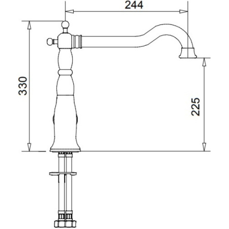 смеситель для кухни migliore oxford ml.cuc-6382.bi.bt