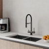 смеситель для кухни iddis ace acegmffi05 графит, с гибким изливом