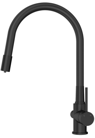 смеситель elghansa kitchen pure water 56f5216-black для кухни (для фильтра) с гибким изливом