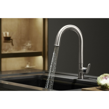 смеситель для кухни jacob delafon sensate e72218-b7-cp сенсорный цвет хром