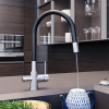 смеситель elghansa kitchen pure water 56f5216-steel для кухни (для фильтра) с гибким изливом