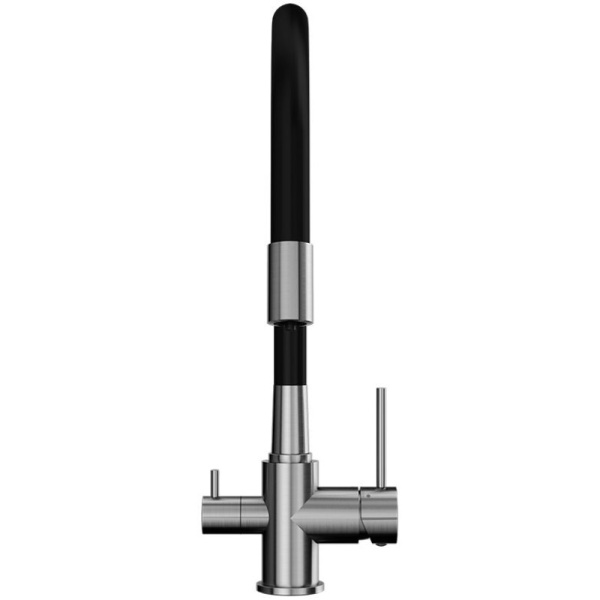 смеситель elghansa kitchen pure water 56f5216-steel для кухни (для фильтра) с гибким изливом