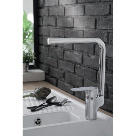 смеситель для кухни jacob delafon aleo e72360-cp хром