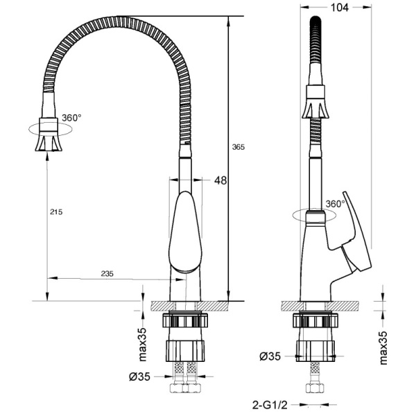 смеситель для кухни lemark linara lm0413c
