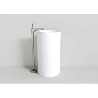 Раковина NT Bagno Verona NT405 напольная, круглая, Ø50xh90 см, белый матовый