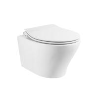 Унитаз подвесной безободковый BelBagno Acqua BB340CHR, без сиденья, цвет белый
