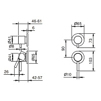 смеситель для душа fantini nostromo 50 02 e889b