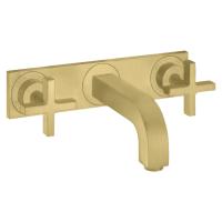 Смеситель Axor Citterio для раковины 226, встраиваемый, излив: 22.6см., с панелью, цвет: шлифованная медь