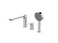 Смеситель на борт ванны BelBagno Ancona ANCONA-BVD3-CRM с внутренней частью,