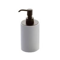 Дозатор для мыла Bertocci Trecento 125 4848 8200 настольный, из композита, белый матовый/Brass Bronze