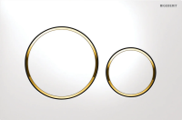 Кнопка для инсталляции Geberit Sigma 20 115.882.KK.1 цвет белый с золотом